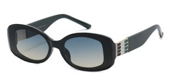 Quality Sunglasses Women Men Luxury Brand Designer Trendy Rhinestone Oval UV400