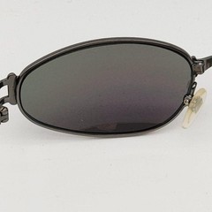Jean Paul Gaultier JPG58 6108 Black Metal Oval Sunglasses Men Japan Auth