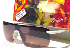 Maui Jim PALULU Metallic Matte Platinum POLARIZED HCL Bronze Sunglass HS680-05