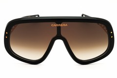 CARRERA FLAGLAB 17 02M2 86 Sunglasses Black Gold Frame Brown Green Lenses 99mm