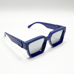 Louis Vuitton Z1165E 1.1 Millionaires Sunglasses Blue Frame Grey Lens Unisex