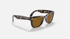 Ray-Ban Wayfarer Folding Classic Polished Havana/B-15 Brown 50 mm Sunglasses