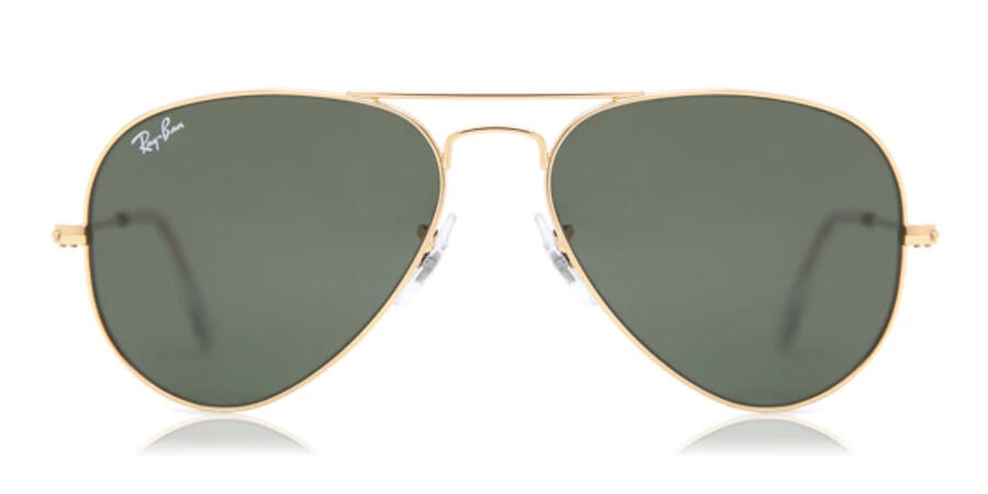 NEW RAY-BAN Men’s Aviator Classic Gold Frame Sunglasses RB3025 W3234 MSRP $163