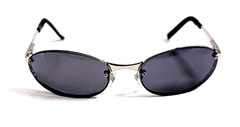NWT Vintage 90’s Rectangle Metal Designer Sport Sunglasses (S. Silver)