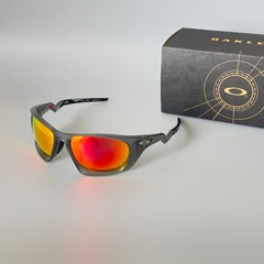 Oakley Lateralis OO9431 Smoke Grey Frame Ruby Lenses Sunglasses
