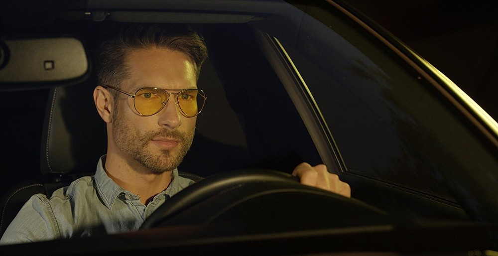 Driving Sunglasses Night & Daytime Classic Aviator Glasses Yellow HD Lens UV400