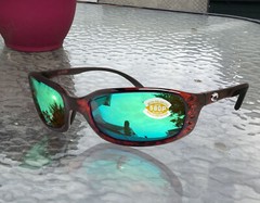 Costa Del Mar sunglasses Brine tortoise frame green 580 plastic polarized lens