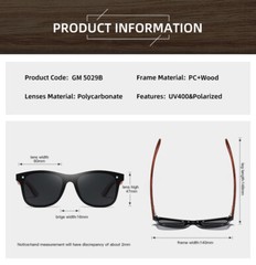 Polarized Classic Rimless Wood Sunglasses For Men Women Wooden Temple Glasses