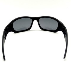 Passong Designer Modern Wrap Sunglasses Black Fashion Frame & Lenses ULTRA-MOD