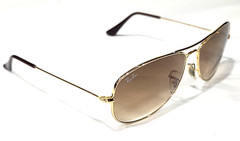 Ray Ban RB3362 Cockpit 001/51 Gold Metal Brown Gradient Sunglasses 59-14 135