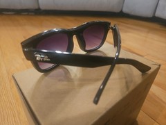 Ray-Ban Sunglasses Black with Clear Lenses and Blue-Violet Filter