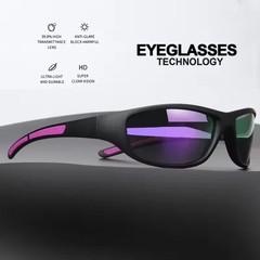 Polarized Sports Sunglasses for Men Wrap Around UV Protection Cycling Outdoor