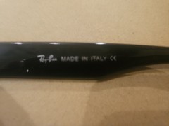 Ray-Ban Sunglasses Black with Clear Lenses and Blue-Violet Filter