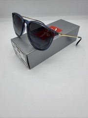 Ray-Ban Erika RB4171 Transparent Blue Frame/Grey Gradient Polarized Lenses