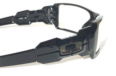 NEW Oakley OIL RIG Polished Black GALAXY Clear Lens Sunglass 9081