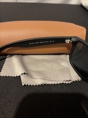 RAY-BAN JUSTIN RB4165 622/55 RUBBER BLACK BLUE FLASH MIRROR SUNGLASSES 54MM NEW
