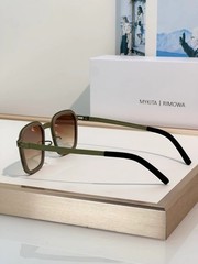 MYKITA x RIMOWA MR002 Olive Green Titanium Sunglasses Brown Gradient Lens New