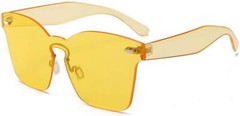 Women Glasses Rimless Keyhole Nose Bridge Mono Flat Lens Horn Rimmed Sunglasses