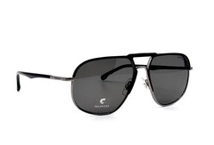 NEW CARRERA 318/S BLACK GREY POLARIZED AVIATOR AUTHENTIC SUNGLASSES