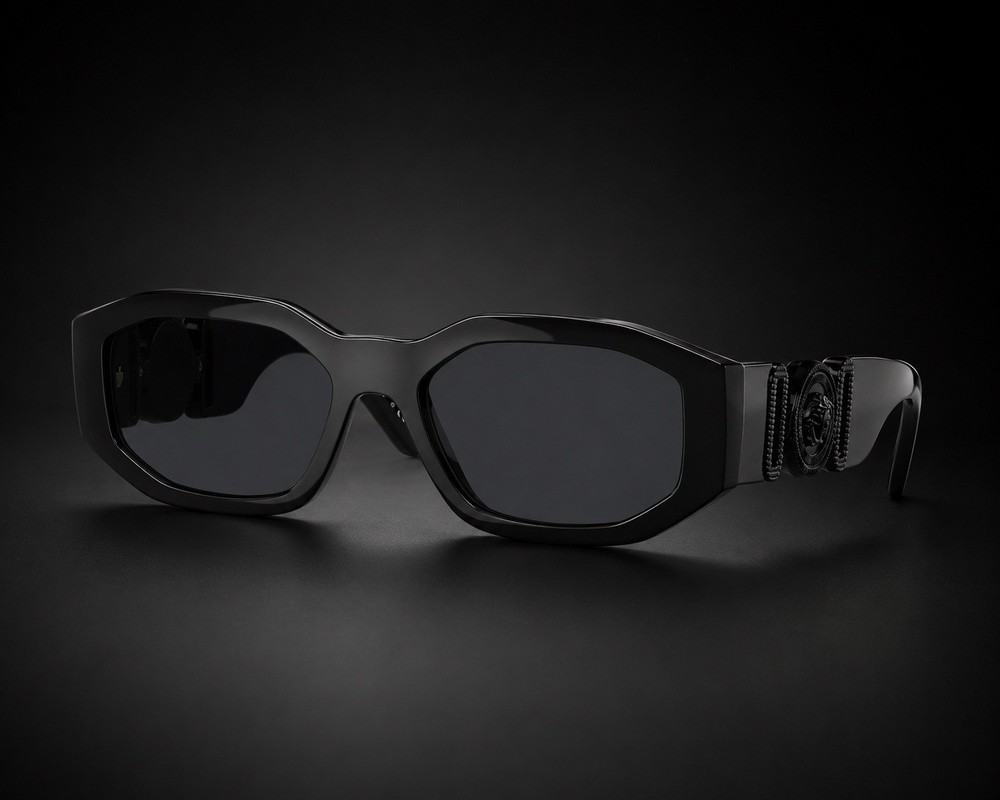 VERSACE VE4361 536087 53mm Black Dark Grey Unisex Sunglasses