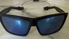 NEW Costa Del Mar RINCONCITO Polarized Sunglasses Matte Black /Blue Mirror 580P