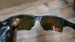 Oakley Flak 2.0 XL Prizm Red Half-Rim Black Sunglasses OO9188-86 59