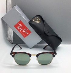 HOT SILVER MIRROR RB3016 RAY-BAN CLUBMASTER SUNGLASSES TR-7259