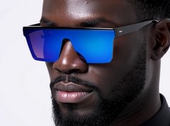 Men’s Women’s Sunglasses Black Mirror Lens Reflective New Style Designer Shades