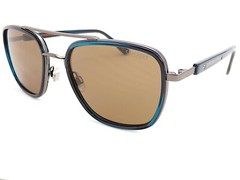 Superdry Studios NYC Sunglasses Petrol Blue and Gunmetal with Brown Lenses 106