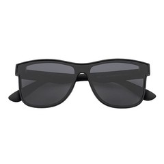 PRIME TIME – Polarized Flat Modern Lens Sunglasses Matte Black Dark Smoke