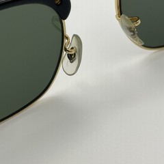 Ray-Ban RB3016 Clubmaster Classic Polished Black & Gold W0365 Sunglasses 140 mm