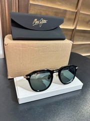 NEW Maui Jim Alika Sunglasses Black Gold Neutral Grey Polarized Proof Purchase