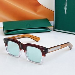 Jacques Marie Mage QUENTIN Unisex Eyeglasses Crystal/Cyan 50-22 149mm