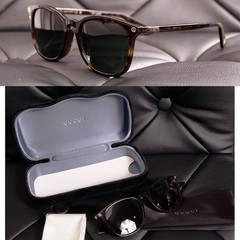 NEW $395 GUCCI Men’s/Unisex Havanna Brown Logo Bee GG0154SA CLASSIC SUNGLASSES