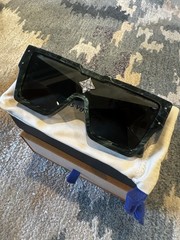 Louis Vuitton Cyclone Sunglasses Green Marble Virgil Off White Chrome Hearts