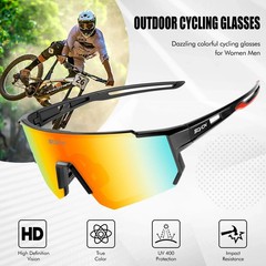 Polarized Sports Sunglasses UV400 Cycling Driving Fishing Wrap Outdoor Glasses