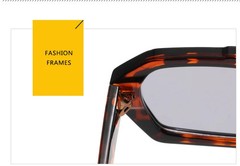 Irregular Frame Sunglasses UV400 Double Beam Retro Outdoor Statement Glasses