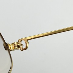 Vintage 1988s Cartier 56-14-135 Maillon Panthere eyeglasses gold Flame japan
