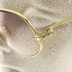 Vintage 1988s Cartier 56-14-135 Maillon Panthere eyeglasses gold Flame japan