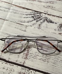 Shiny GUNMETAL 1762 015 Silver Eyeglasses Frames – Size 145