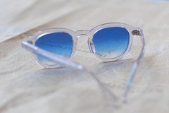 Johnny Depp blue gradient sunglasses Men outdoor blue Sun Glasses women glasses