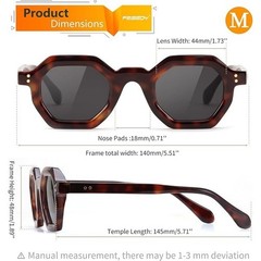 Trendy Angular Designer Shades Deliver Modern Fashionable Tortoise Hip Hop Men