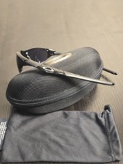 Vintage Oakley Half Jacket 1.0 Jet Black Iridium 03-614 Sunglasses USA W Case
