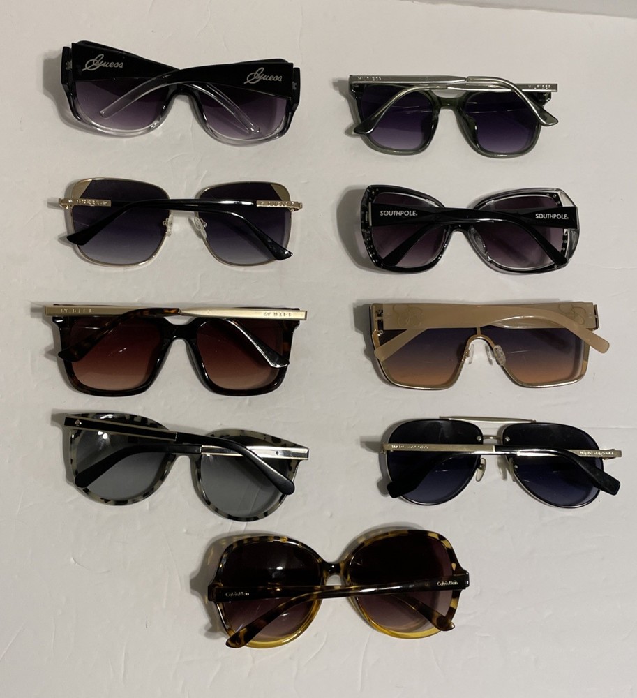 9 Designer Sunglasses Frames Lot Assorted Brands Mix Mens Womens “READ”