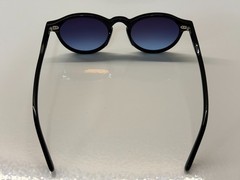Moscot Miltzen Black with Custom Made Tints Demin Blue Sunglasses 49mm