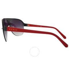 Guess Unisex Factory 64mm Smoke Gradient Pilot Black Sunglasses GF0148-02B-64
