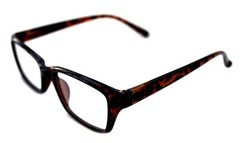 Men’s Womens small rectangular Clear Lens Graphic Designer Modern Eye Glasses