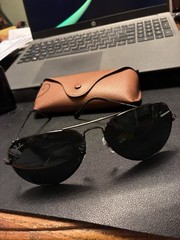 Ray-Ban Aviators RB3025 58mm. Gunmetal Frames w/ Dark Grey Tinted Lenses. New.