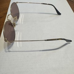 Ray-Ban RB 3447-N Round Metal 001/Z2 Sunglasses Gold Pink Lenses 50-21-145 Italy