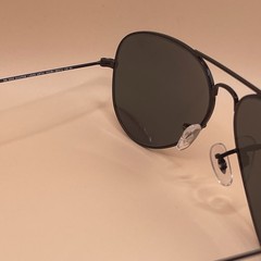 Ray-Ban Aviator Classic Black Metal Frame Dark Lens RB3025 Unisex Sunglasses